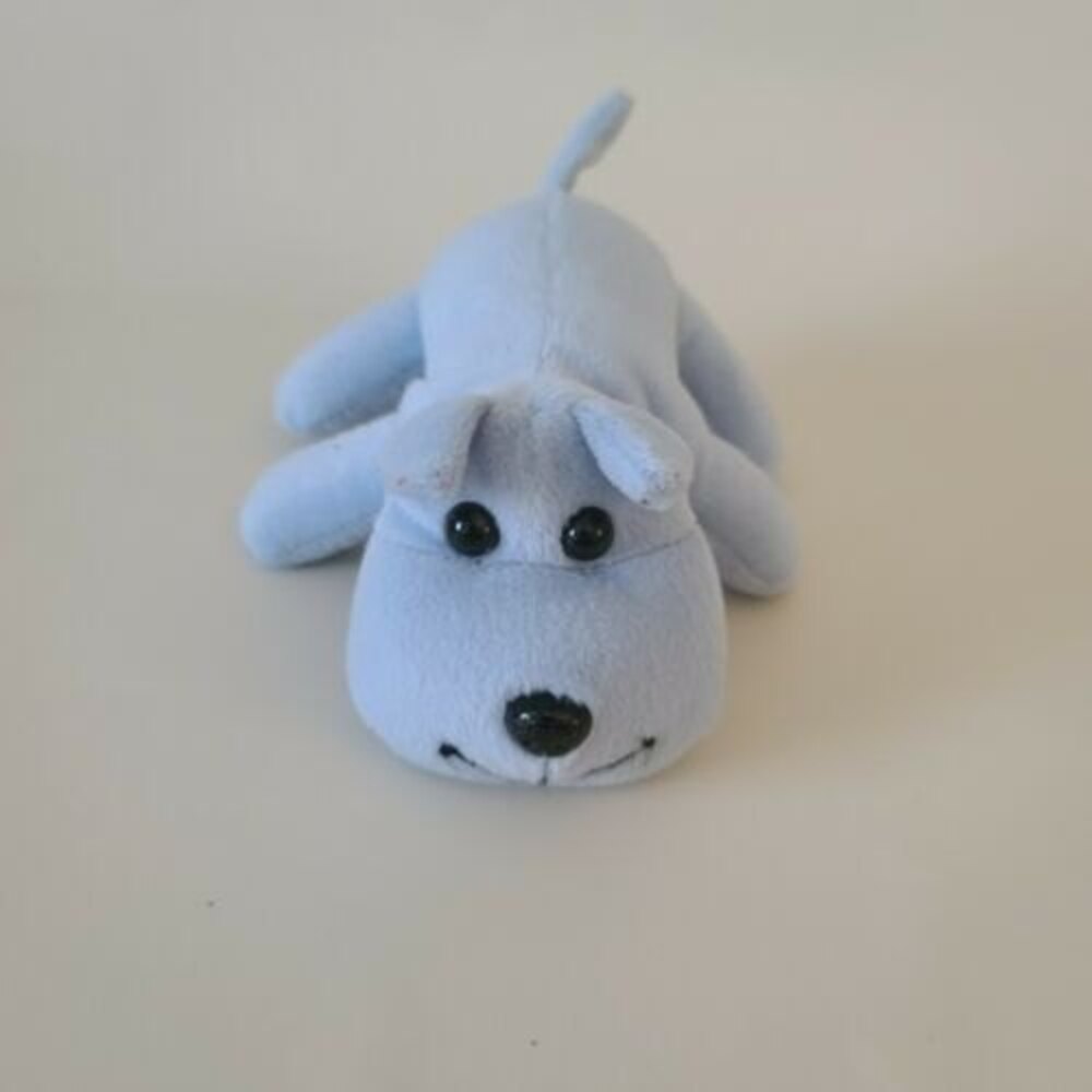 Melissa And Doug Plush Lay-Down Puppy Dog Blue Mini 6” Stuffed Animal Toy